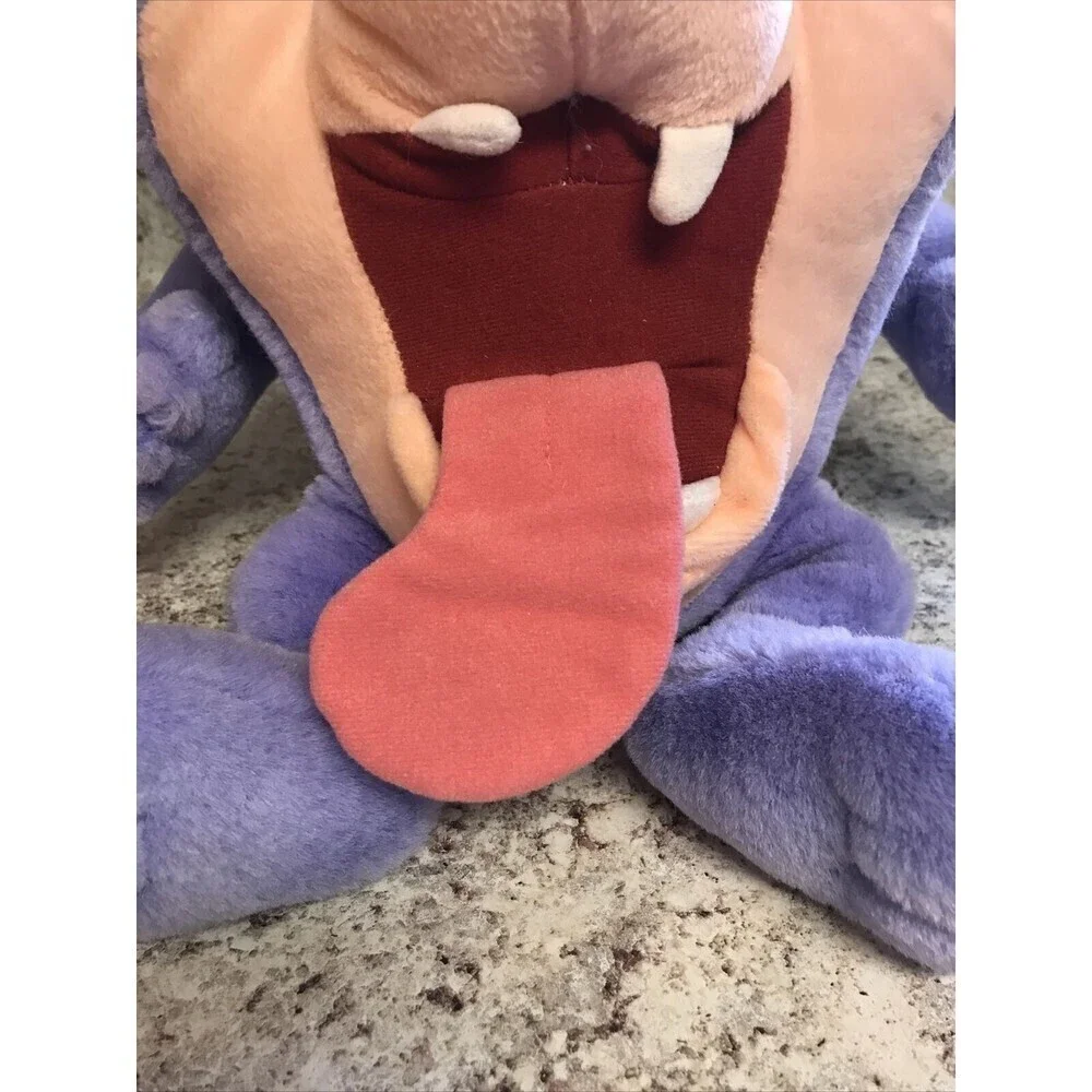 Taz Tasmanian Devil 10” Looney Tune Purple Plush Stuff Animal Caltoy 1995 Vtg